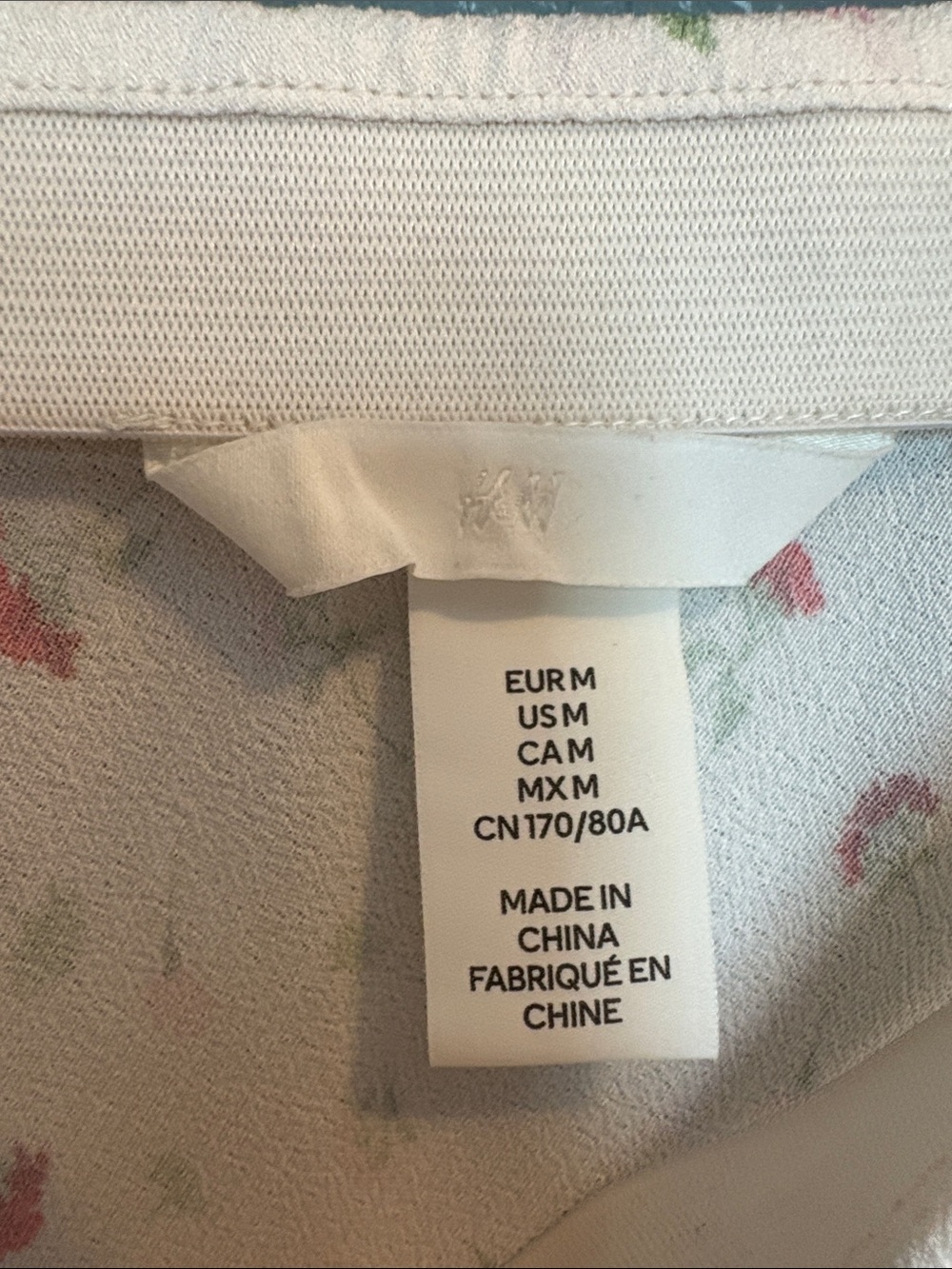 H&M Cream Midi Skirt with Floral Print - Picture 9 of 10
